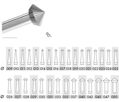 HD Bearing Cutter 90° Burs