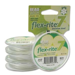 Flex-Rite 7 Strand Pearl Silver 30Ft .012