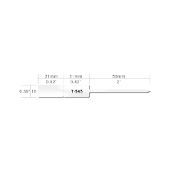 Zetags TSR 545 White with Ribbon Kit