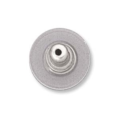 Plastic Earring Back Discette Silver