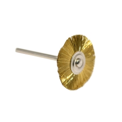 Brush Mounted Brass Straight 1"