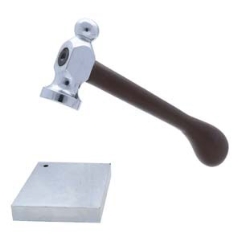 Chasing Hammer and Steel Block Set