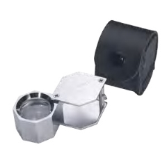 Hexagonal Loupe 21mm Chrome 20X