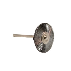 Brush Mounted Steel Straight 1"