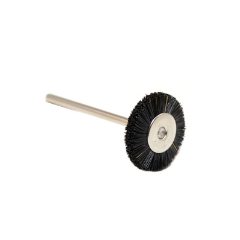 Brush Mounted Stiff Black 3/4" Double