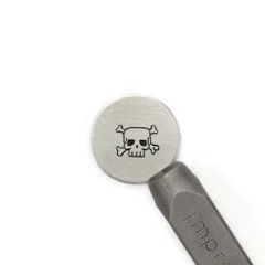 Stamp BeadSmith 6mm - Skull & Crossbones
