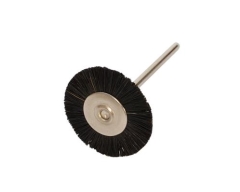 Brush Mounted Stiff Black 3/4" (E)