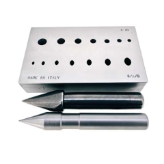 Bezel Block 8/AB 7 Round + 7 Oval Holes