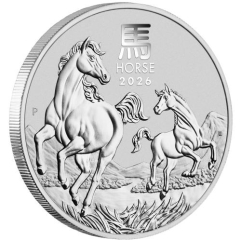 Fine Silver Coin Horse 2026 5oz