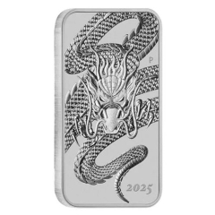 Fine Silver Coin Rectangular Dragon 2025 1oz