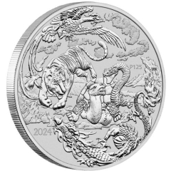 Fine Silver Coin Myths & Legends Four Guardians 1oz