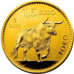 Fine Gold Coin 1oz Spain Bull 2022