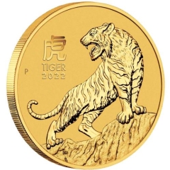 Fine Gold Coin - 1/4oz Australian Lunar Tiger 2022