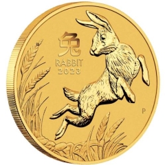 Fine Gold Coin - 1/4oz Australian Lunar Rabbit 2023