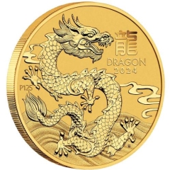 Fine Gold Coin - 1/4oz Australian Lunar Dragon 2024