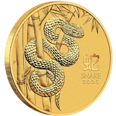 Fine Gold Coin - 1/4oz Australian Lunar Snake 2025