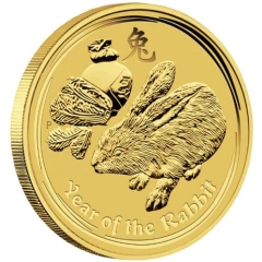 Fine Gold Coin - 1/4oz Australian Lunar Rabbit 2011