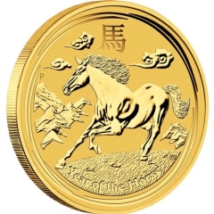 Fine Gold Coin - 1/2 oz Australian Lunar Horse 2014
