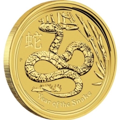Fine Gold Coin - 1/2 oz Australian Lunar Snake 2013