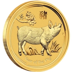 Fine Gold Coin - 1/2oz Australian Lunar Pig 2019