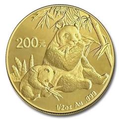 Fine Gold Coin Chinese Panda 1/2oz