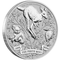 Fine Platinum Coin The Perth Mint 125th Anniversary 1oz 2024