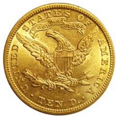 900 Gold Coin Eagle (Liberty Head) $10.00