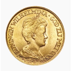 900 Gold Coin - Netherlands 10 Guilder