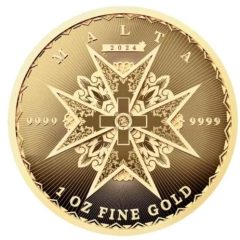 Fine Gold Coin Maltese Cross 1oz