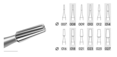 Bur Steel Cone Spiral Blade 1.80mm