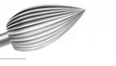 Bur Steel Flame Fine 1.80mm