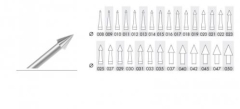 Bur Steel Pointed NN 0.90mm