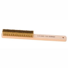 Brass Scratch Brush Wooden Handle