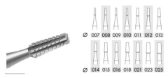 Bur Steel Cone Cross Cut 1.8mm