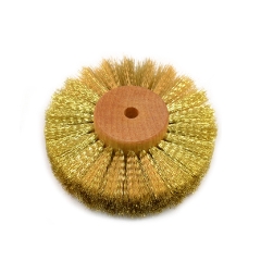 Brass Wire Brush 3" x 4 Row Crimped