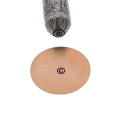 Stamp Copyright Symbol Straight 0.75mm