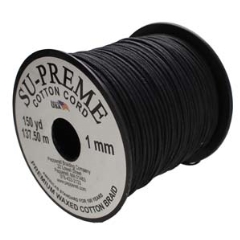 Supreme Waxed Cotton Black 1mm