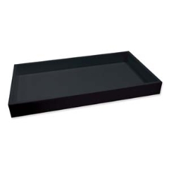 Plastic Tray - Stackable 1.5" H Black