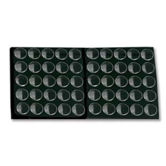Stone Display With 50 Containers Black
