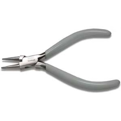 Pliers Round Nose w Sping White 130mm
