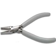 Pliers Flatnose 130mm with Spring White
