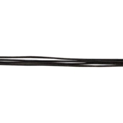 Leather Cord Round Black 1mm