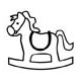 Stamp BeadSmith 6mm - Rocking Horse