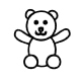 Stamp BeadSmith 6mm - Teddy Bear
