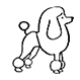 Stamp BeadSmith 6mm - Poodle