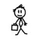 Stamp B/Smith 7mm - Dad Stick Figure