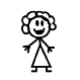 Stamp B/Smith 7mm - Mom Stick Figure