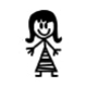 Stamp B/Smith 7mm - Mommy Stick Fig