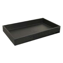 Plastic Tray - Stackable 2" H - Bk