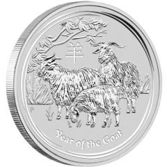 Fine Silver Coin Goat 2015 1kg